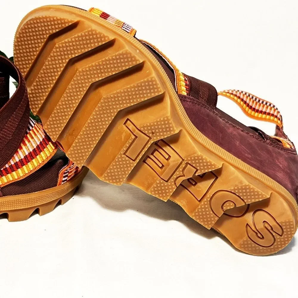 Sorel Joanie II Strap Wedge Sandal EUC Size [6.5 ] Burgandy - Picture 13 of 14